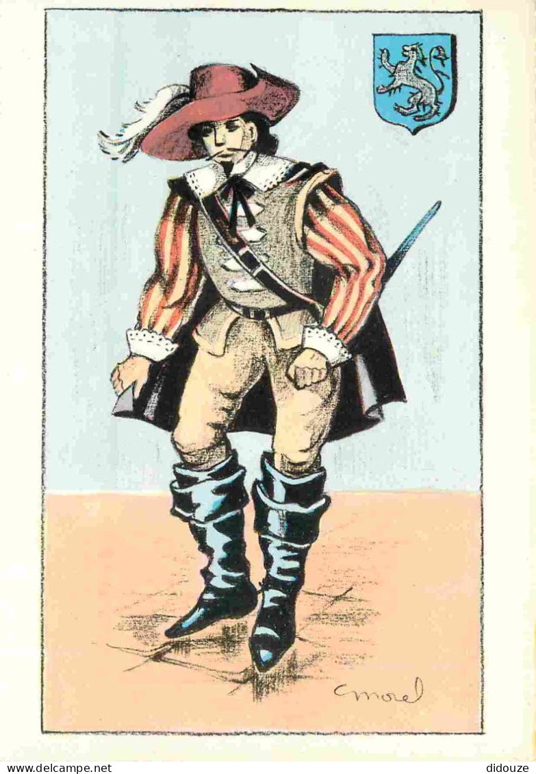 32 - Gers - D'Artagnan - Art Illustration De Morel - Blasons - Mention Photographie Véritable - Carte Dentelée - CPSM Gr - Sonstige & Ohne Zuordnung