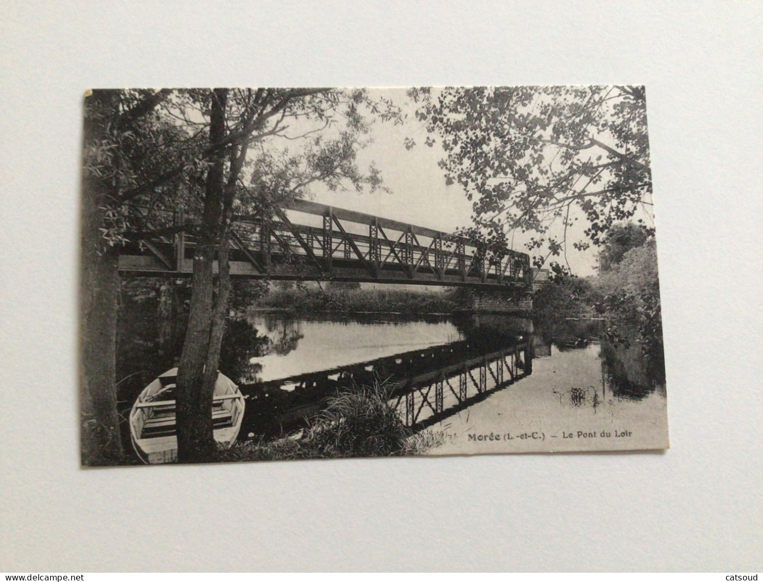 Carte Postale Ancienne (1932) Morée Le Pont Du Loir - Moree