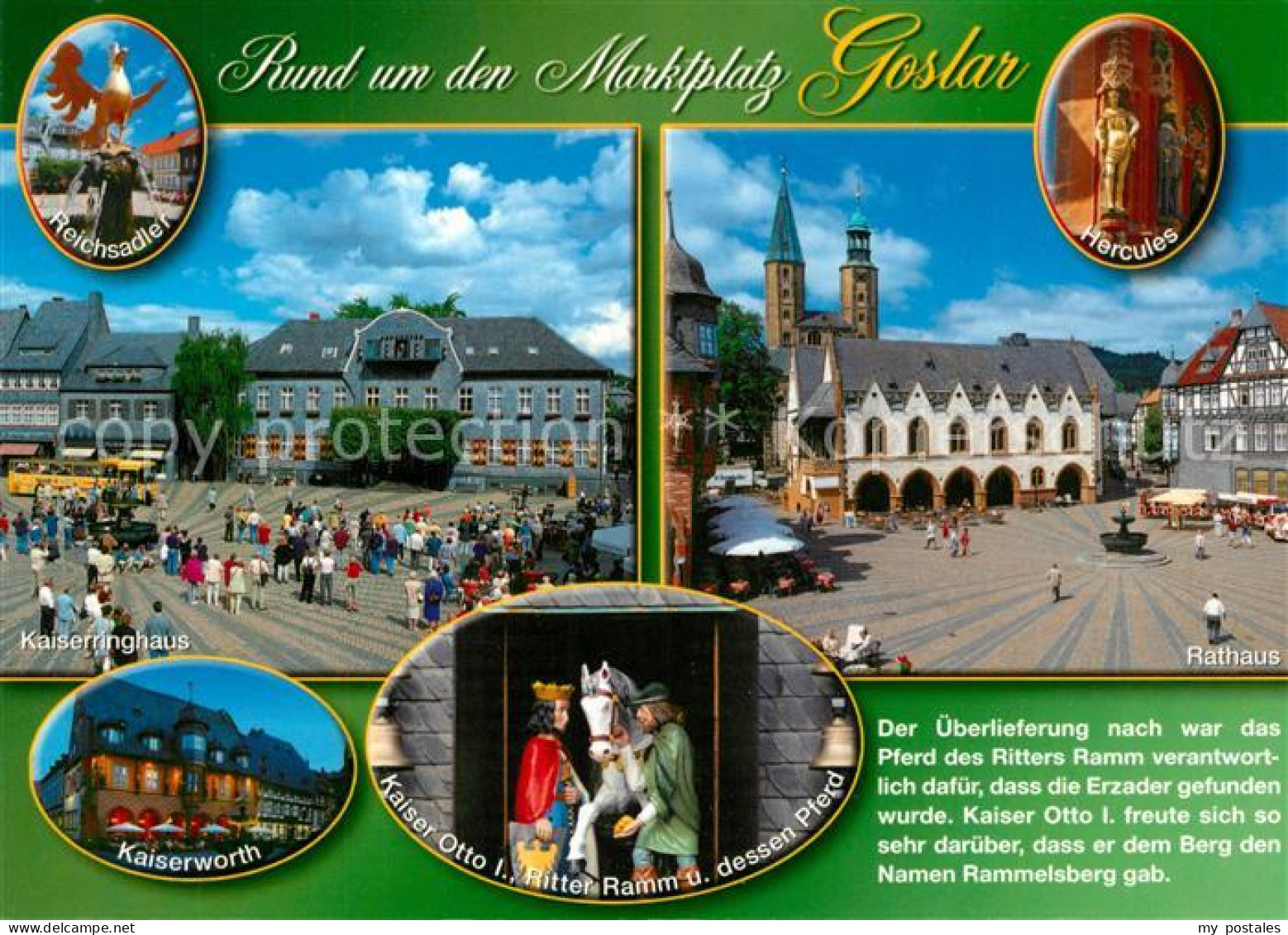 73213984 Goslar Reichsadler Kaiserringhaus Kaiserworth Hercules Rathaus Kaiser O - Goslar