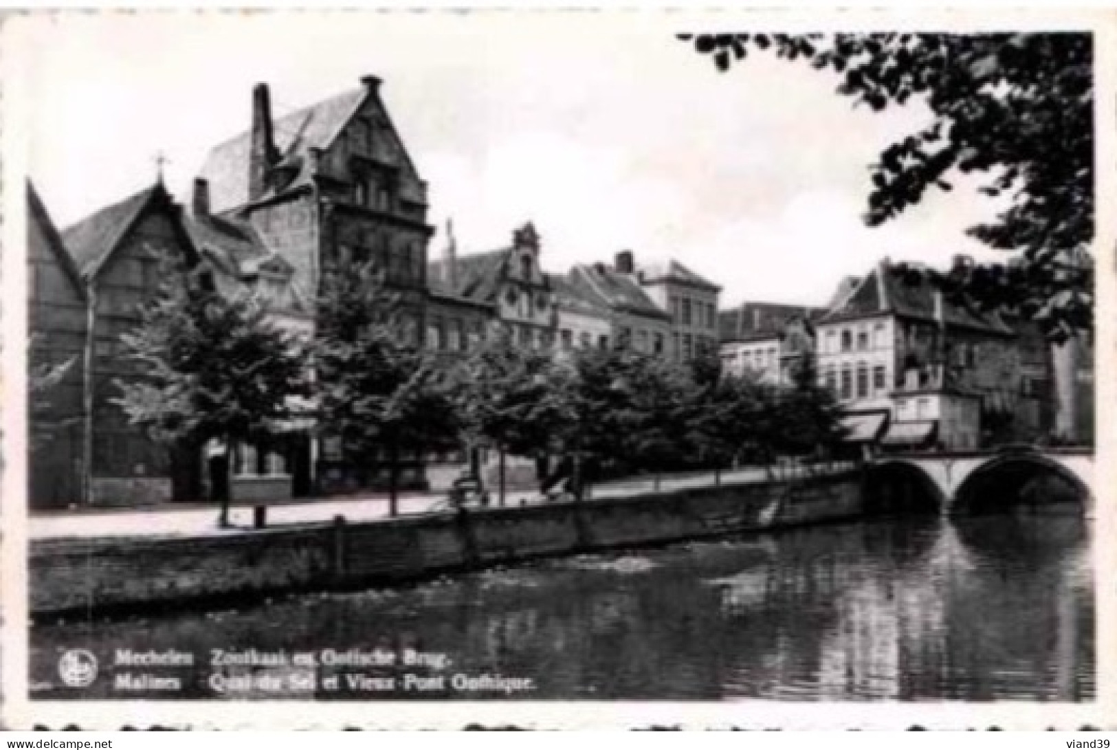 MALINES. -  MECHELEN. -  Quai Du Sel Et Vieux Pont Gothique.  .     Non Circulé. - Malines