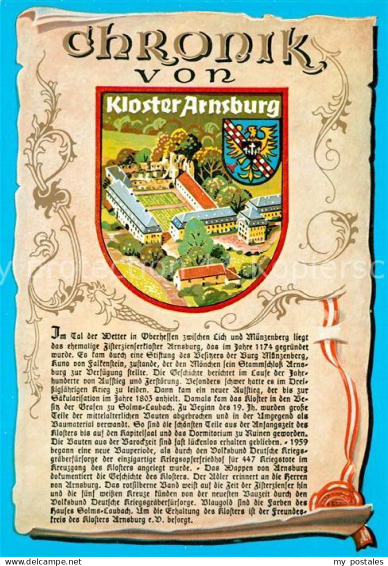 73213043 Lich Hessen Kloster Arnsburg Chronik  Lich Hessen - Lich