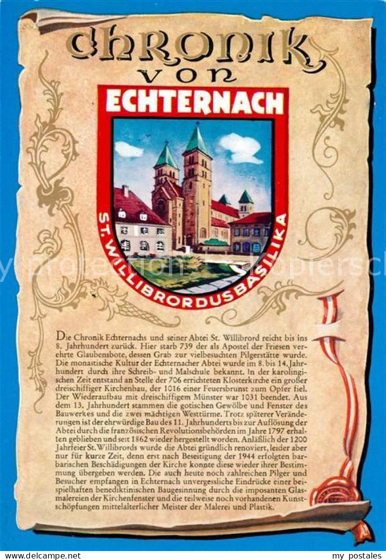 73213008 Echternach St. Willibrordus-Basilika Chronik  - Andere & Zonder Classificatie