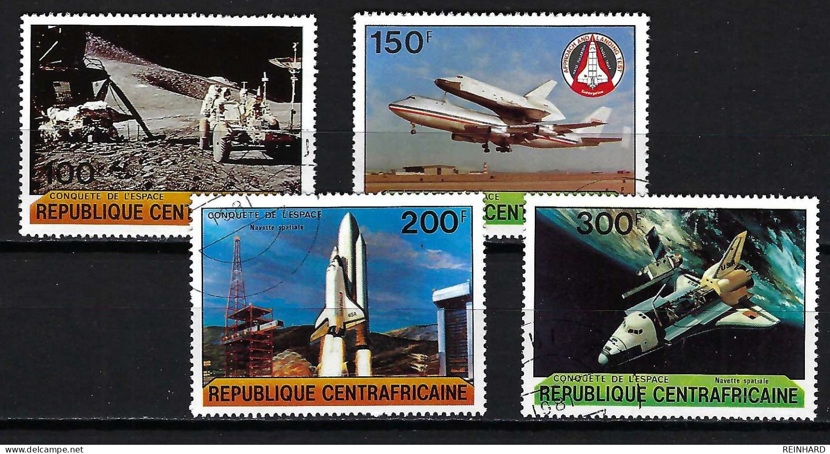 ZENTRALAFRIKA Komplettsatz Mi-Nr. 736 - 739 Raumfahrt Space Shuttle 1981 Gestempelt - Siehe Bild - Centraal-Afrikaanse Republiek