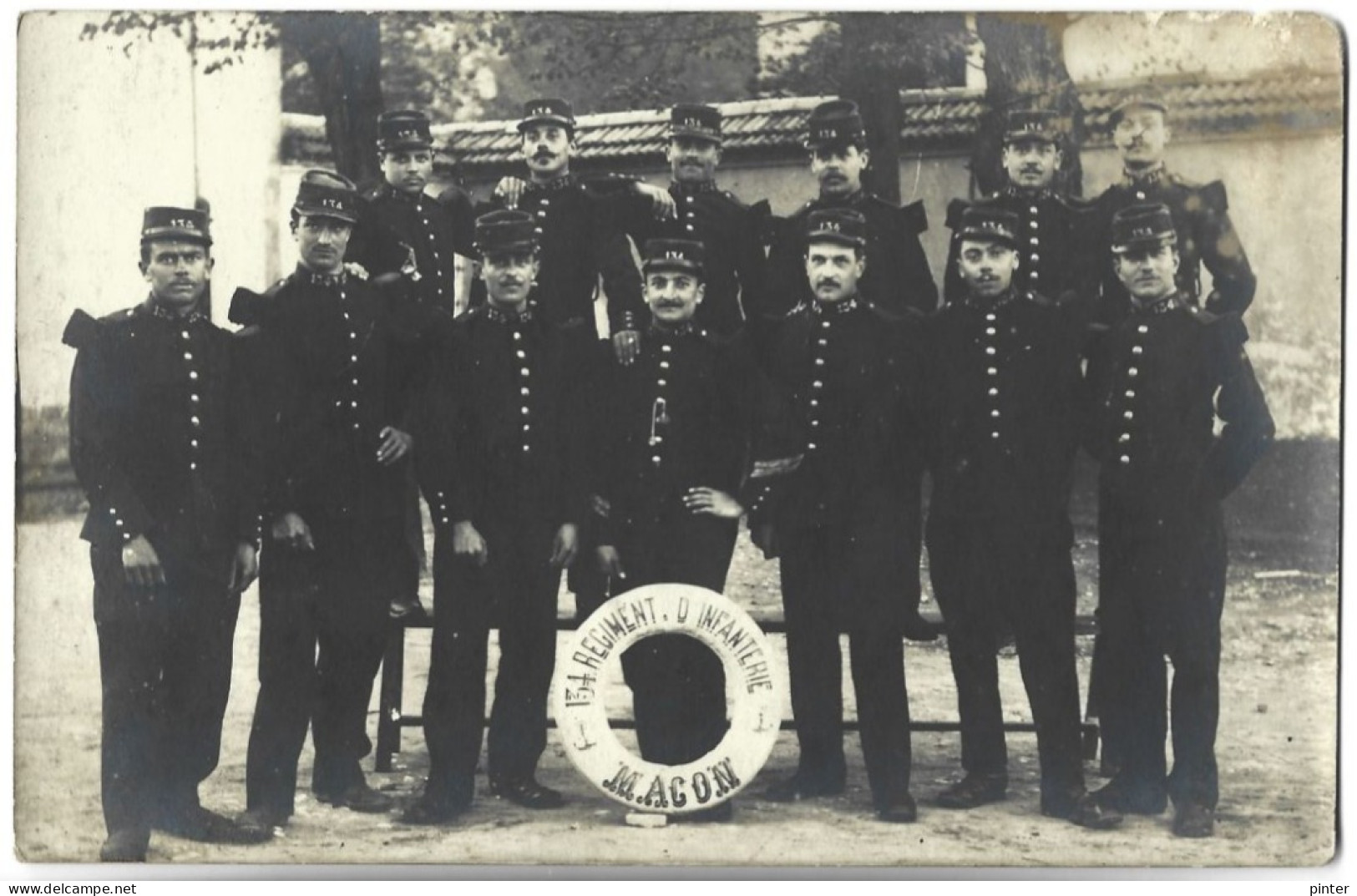 MACON -  Militaires 134e Régiment D'Infanterie - CARTE PHOTO - Macon