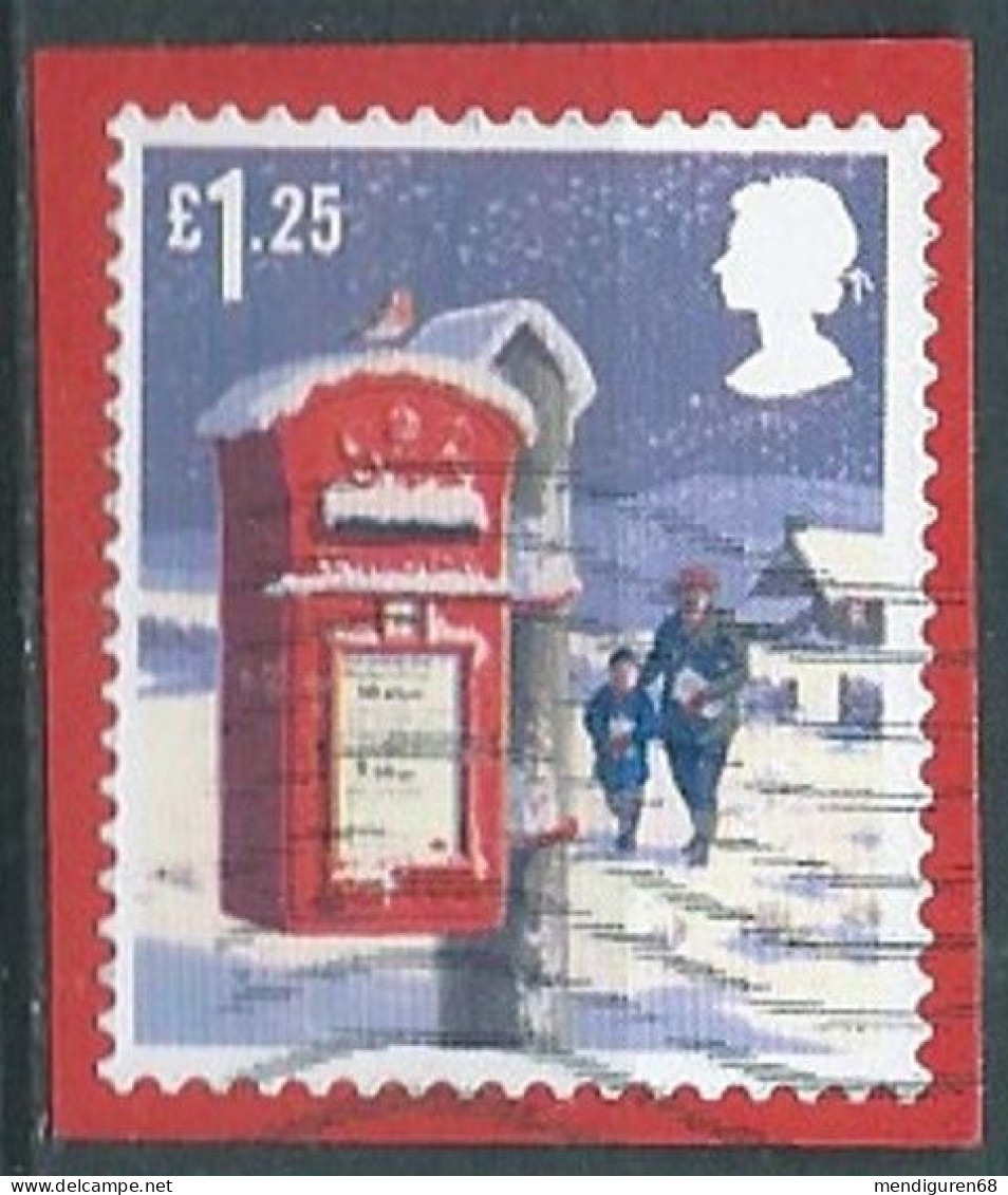 GROSSBRITANNIEN GRANDE BRETAGNE GB 2018 CHRISTMAS S/A:RED POSTBOX MOUNTED TO A POST £1.25 PAPER SG 4158 MI 4307 YT 4719 - Used Stamps