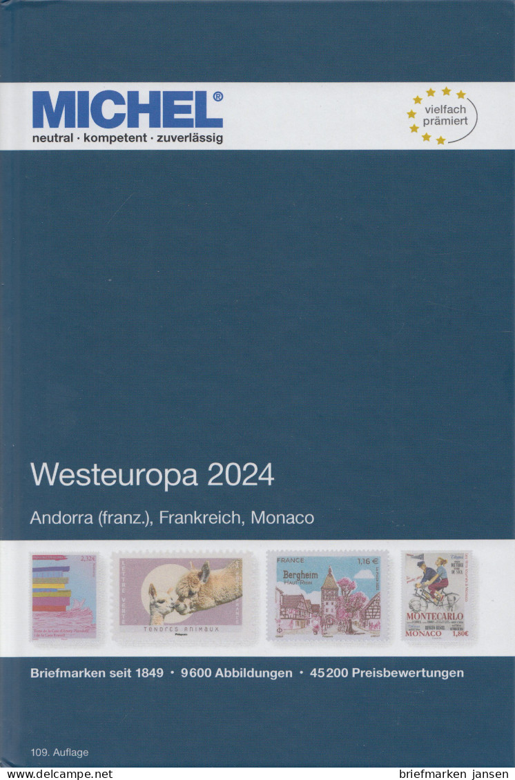 Michel Europa Katalog Band 3 - Westeuropa 2024, 109. Auflage - Autriche