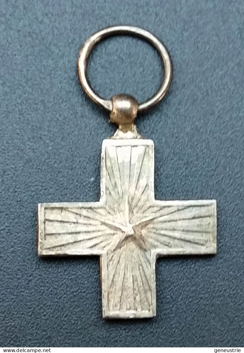 WW1 Médaille Réduction Décoration Militaire Italienne Argent 800 "Merito Di Guerra / Victor-Emmanuel III" WWI - 1914-18