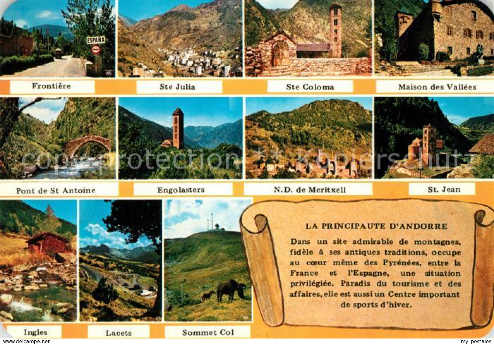 73207069 Andorra La Vella Frontiere Saint Julia Coloma Anoine Jean Ingles Laceta - Andorra