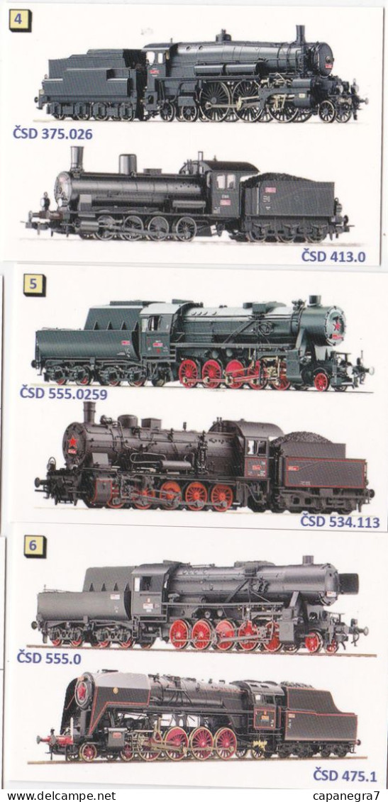 3 Calendars Models Of Steam Locomotives, Czech Rep, 2016 - Klein Formaat: 2001-...