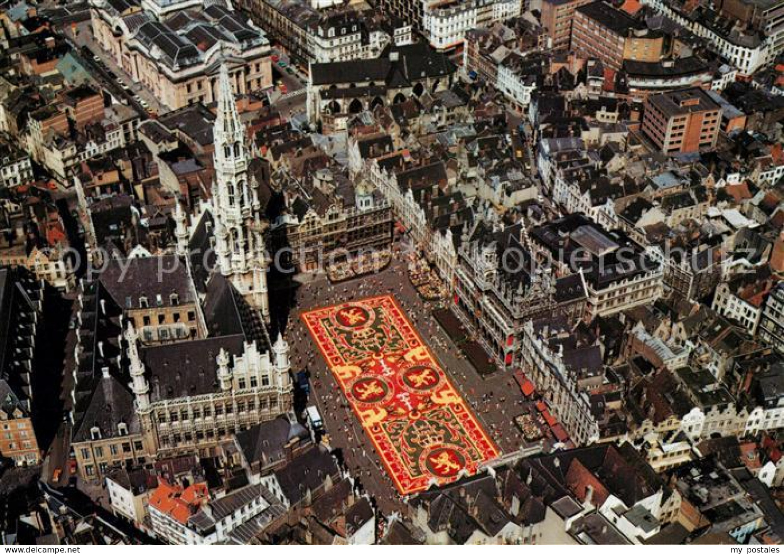 73204834 Brussels Grand Place Tapis De Fleurs Fliegeraufnahme Brussels - Autres & Non Classés