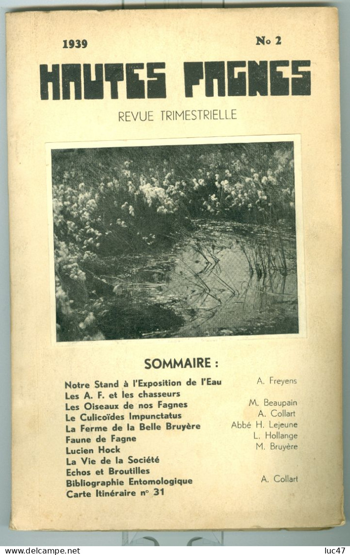 Lot De 7 Anciennes Revues "Hautes Fagnes"  1937 Numéro 4 - 38 N 2 - 39 N 2 - 40 N1 - 45 N1-2-3 - Sin Clasificación
