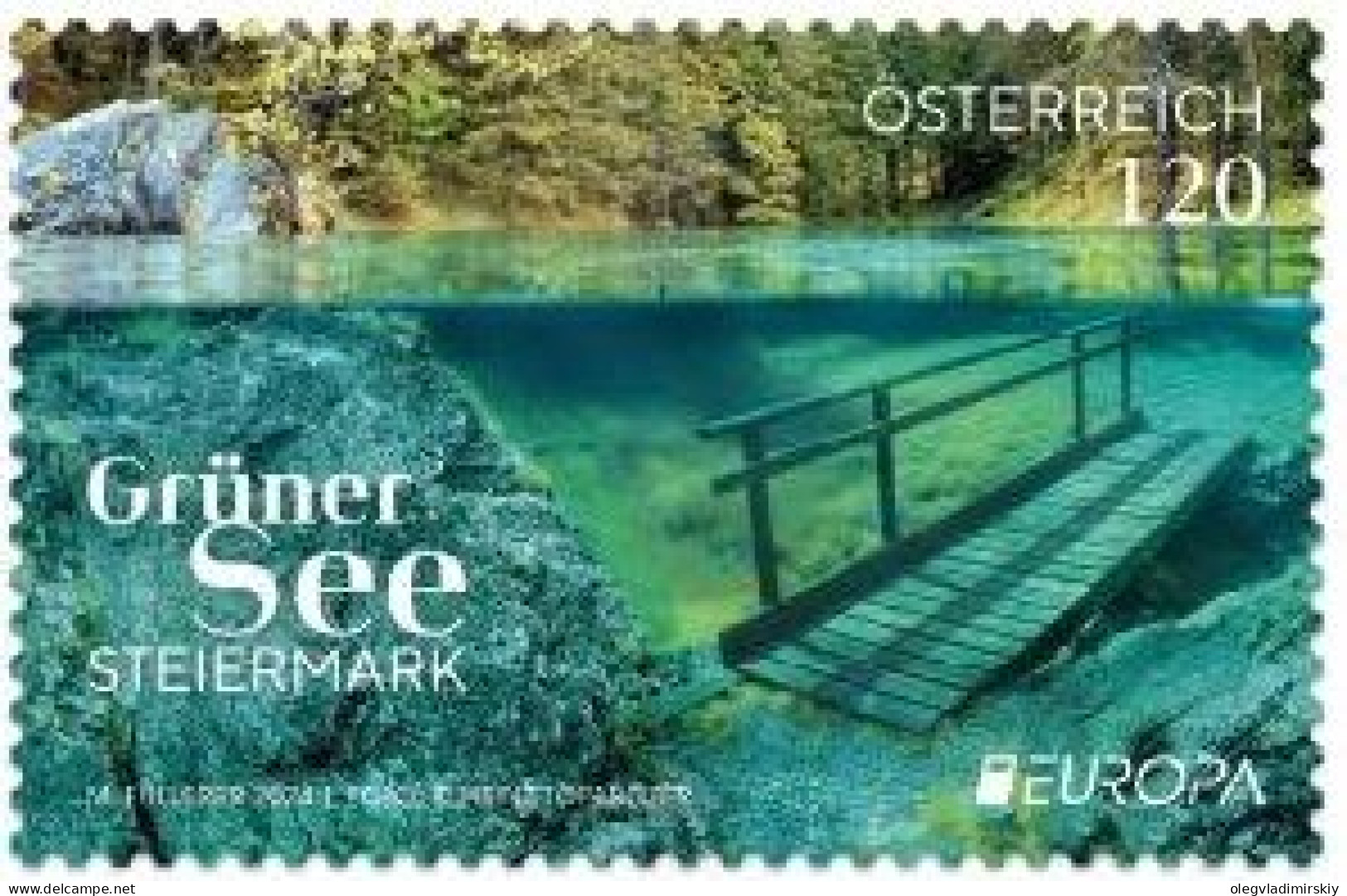 Austria Österreich L'Autriche 2024 Europa CEPT Underwater Flora And Fauna Stamp MNH - 2024