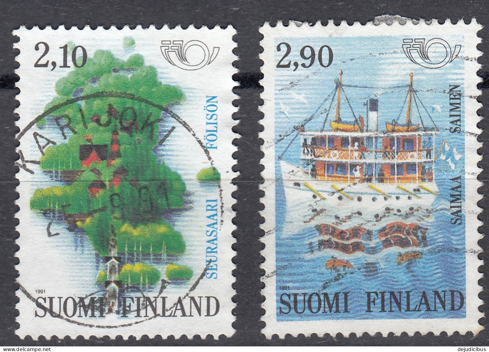 FINLAND - 1991 - Serie Completa Di 2 Valori Usati; Yvert 1108/1109 - Gebraucht