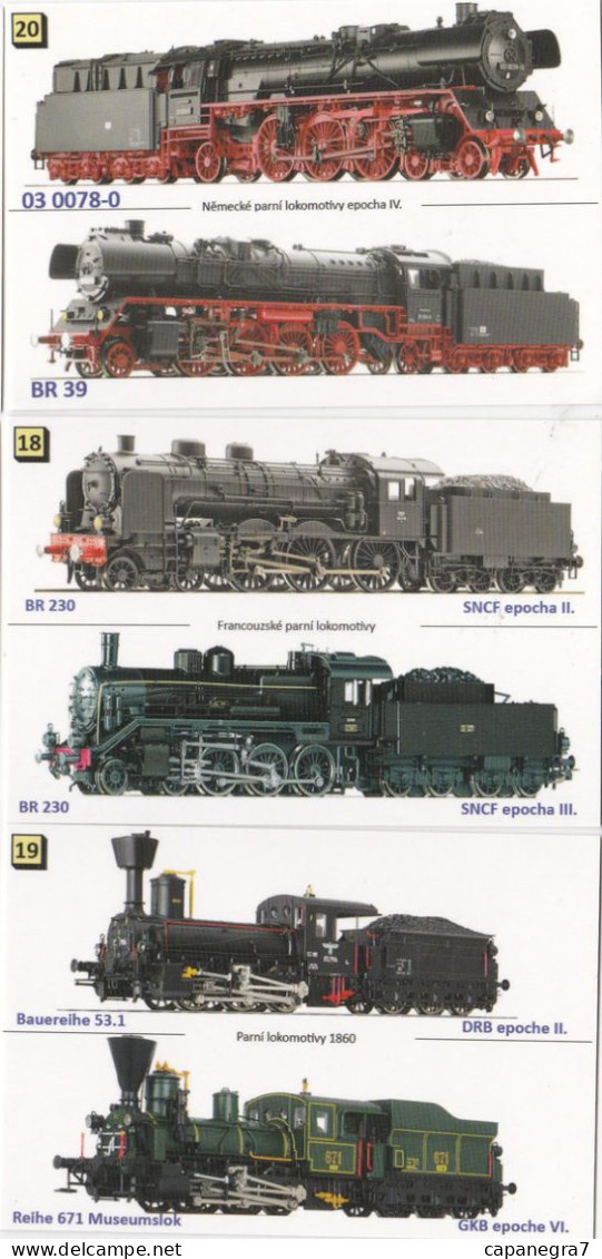 3 Calendars Models Of Steam Locomotives 2017, Czech Rep, - Small : 2001-...
