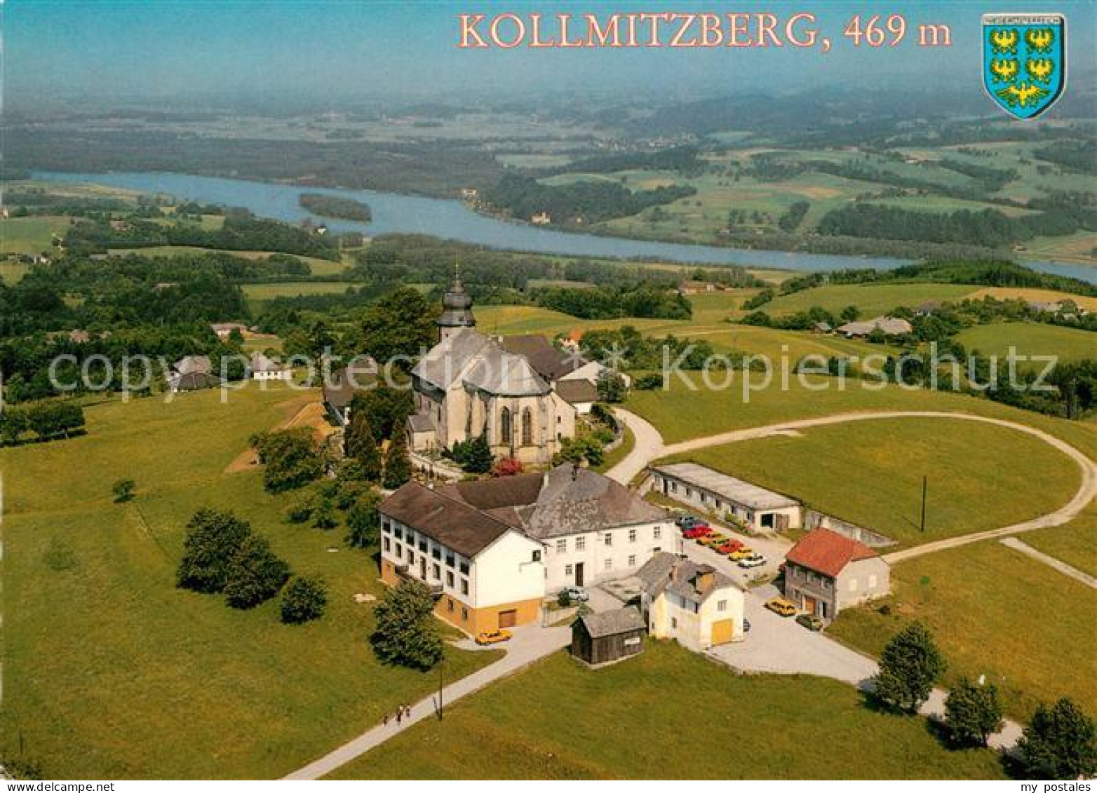 73200831 Kollmitzberg Fliegeraufnahme Gasthaus Alpenblick  - Autres & Non Classés