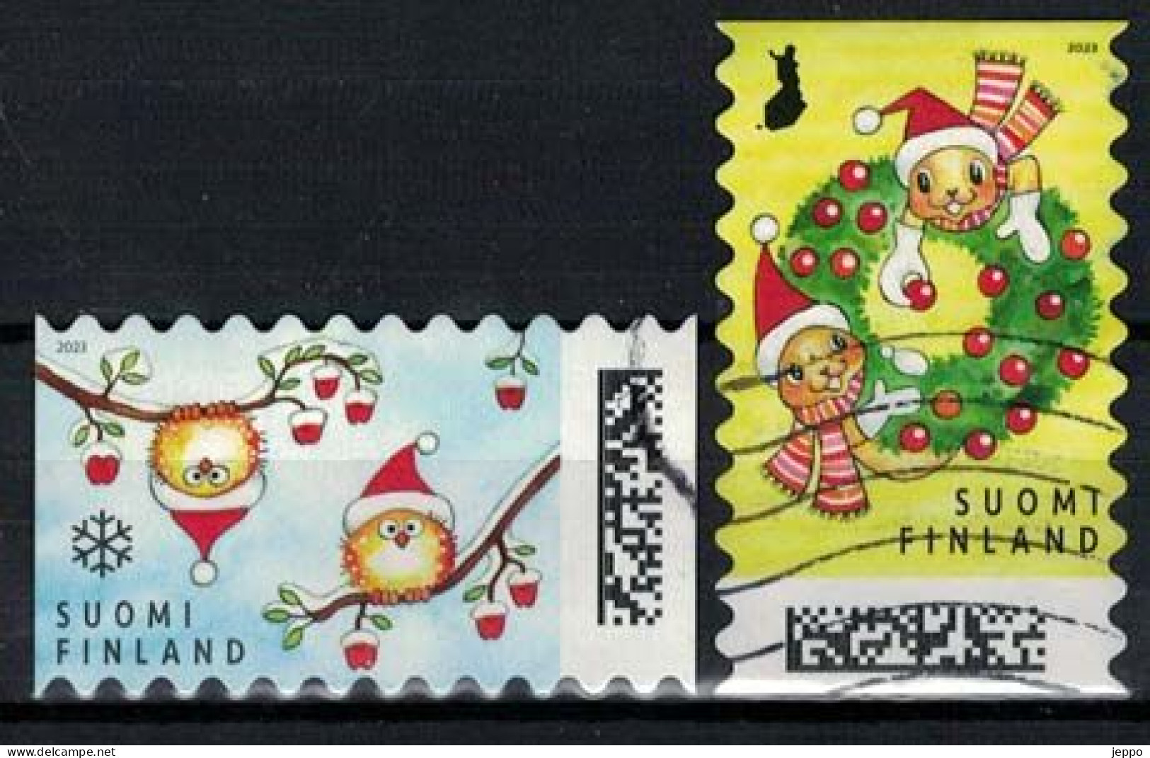 2023 Finland, Christmas 2 V. Used. - Used Stamps