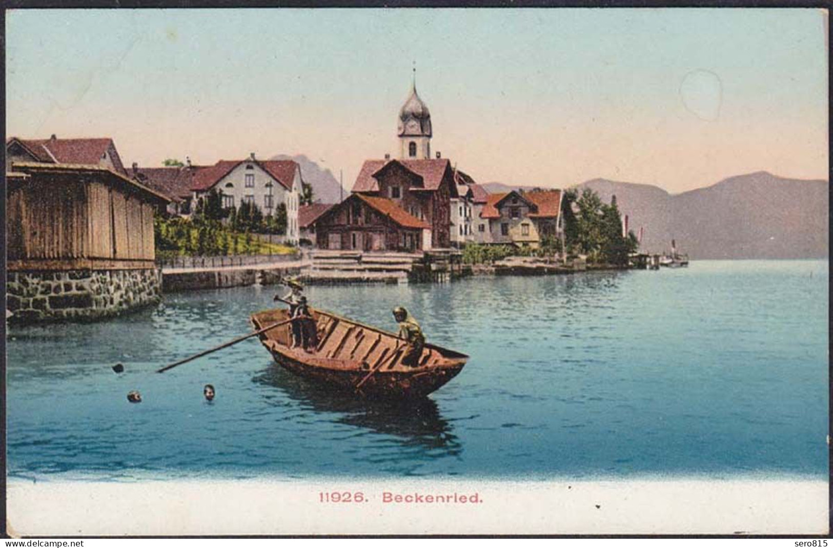 AK Schweiz Beckenried Vierwaldstättersee Stadtansicht Vom See     (12614 - Beckenried