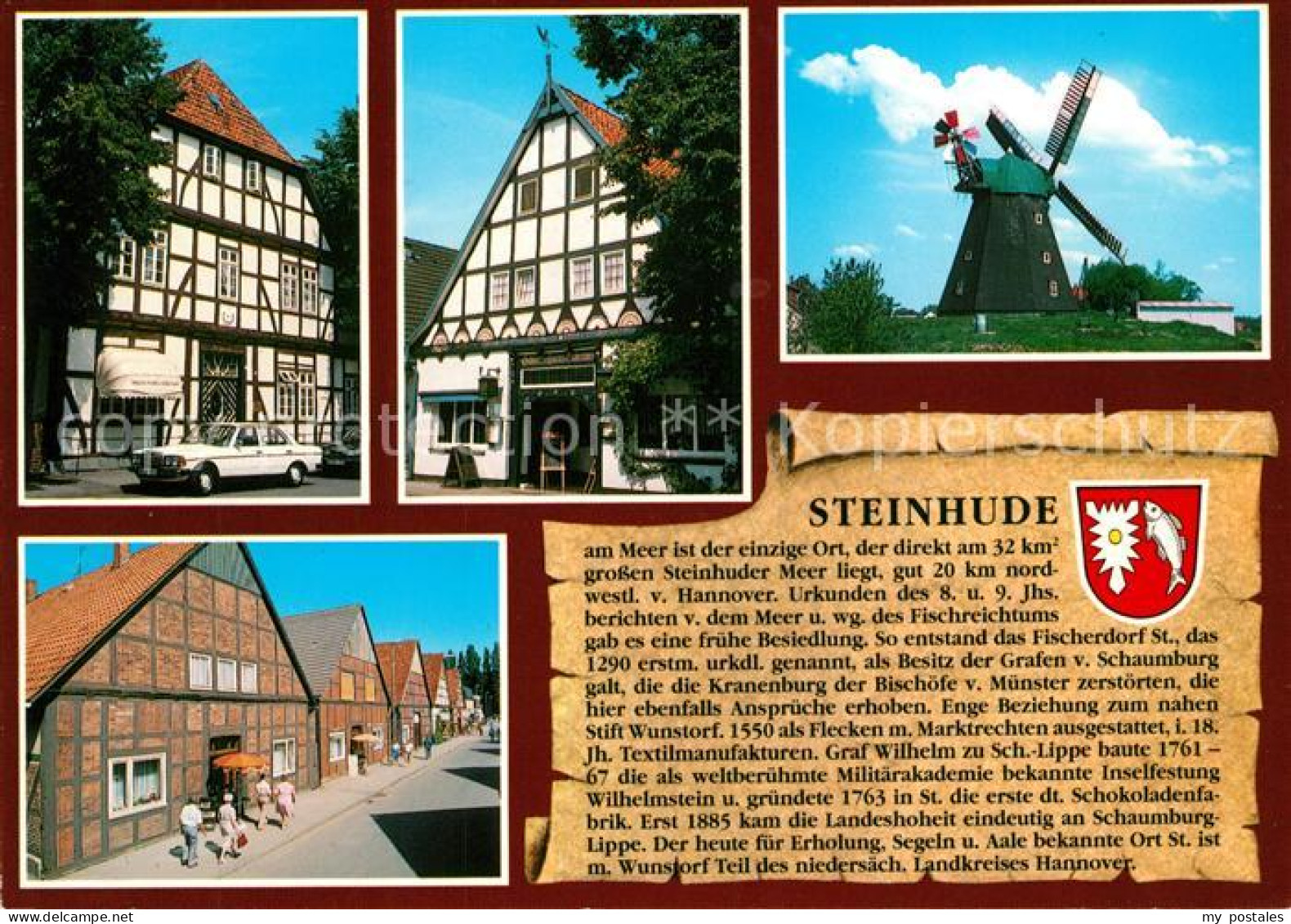 73181443 Steinhude Meer Fachwerkhaus Gasthaus Windmuehle Strassenpartie Steinhud - Steinhude