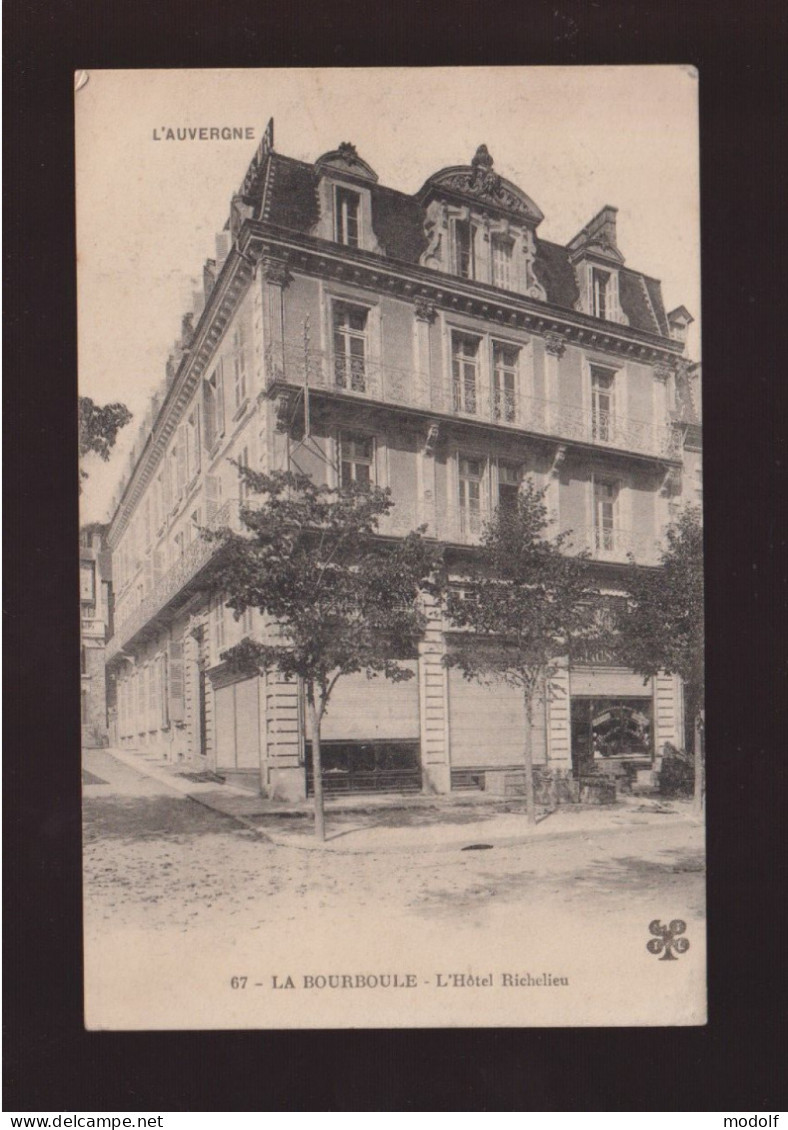 CPA - 63 - La Bourboule - L'Hôtel Richelieu - Non Circulée - La Bourboule