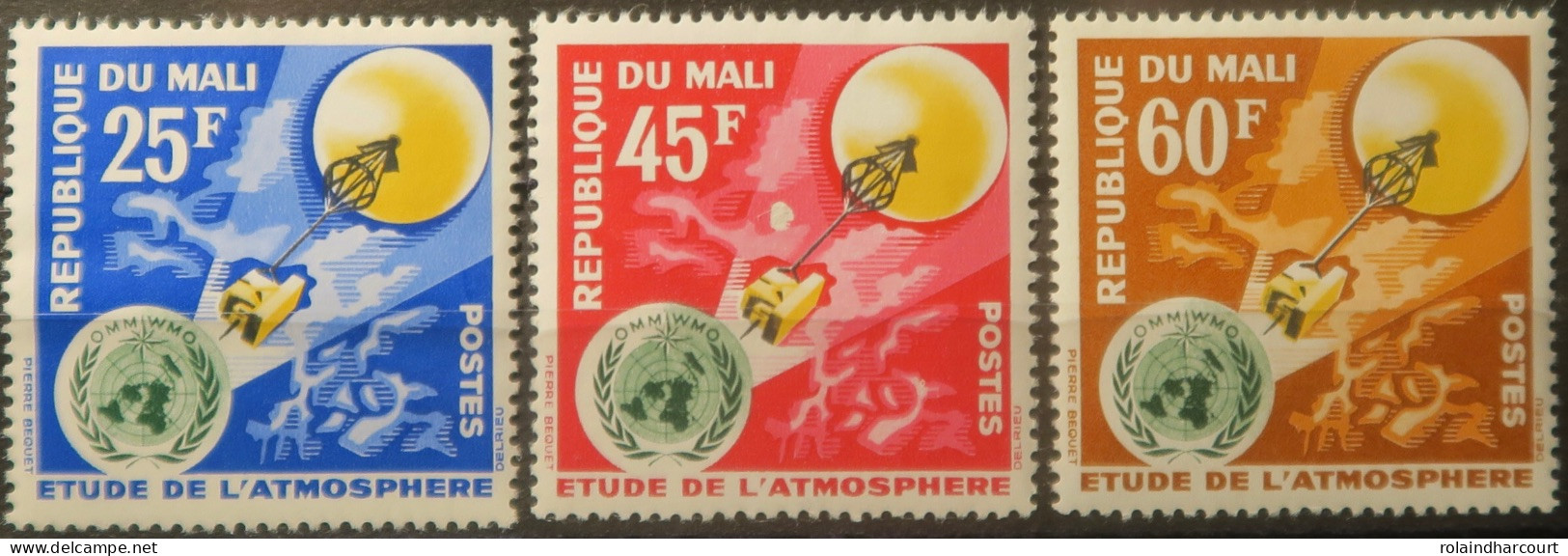 LP3844/2203 - MALI - 1963 - Etude De L'atmosphère - SERIE COMPLETE - N°47 Et 49 NEUFS** - Mali (1959-...)