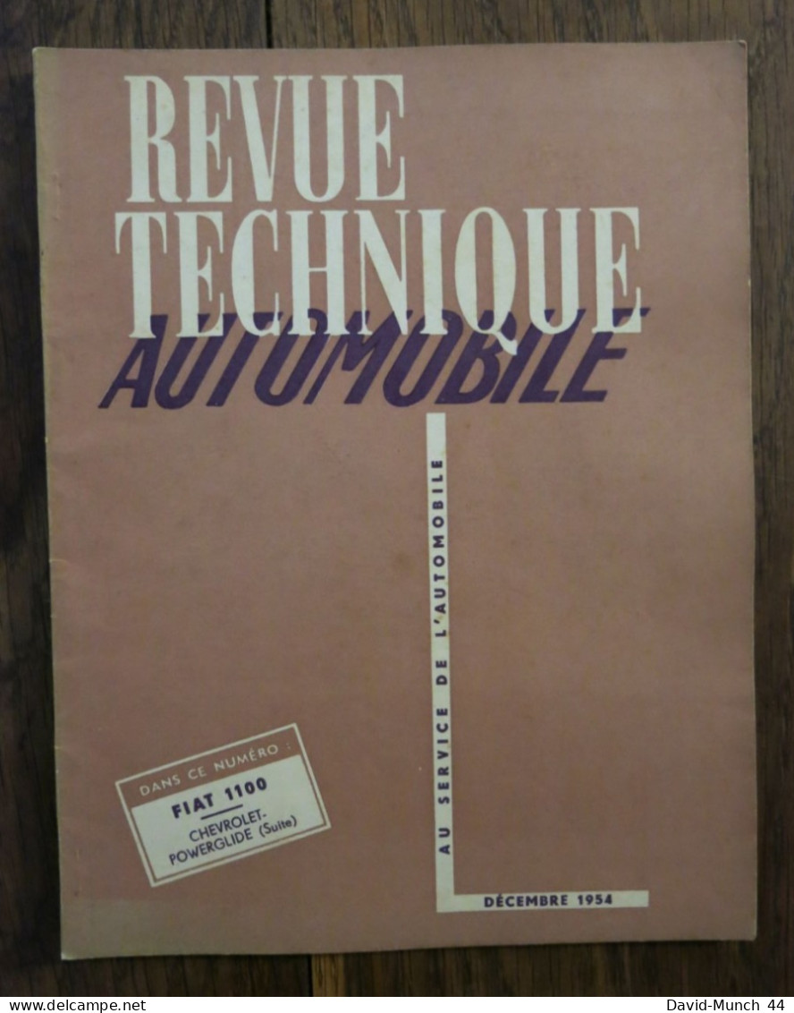 Revue Technique Automobile # 104. Décembre 1954 - Auto/Moto