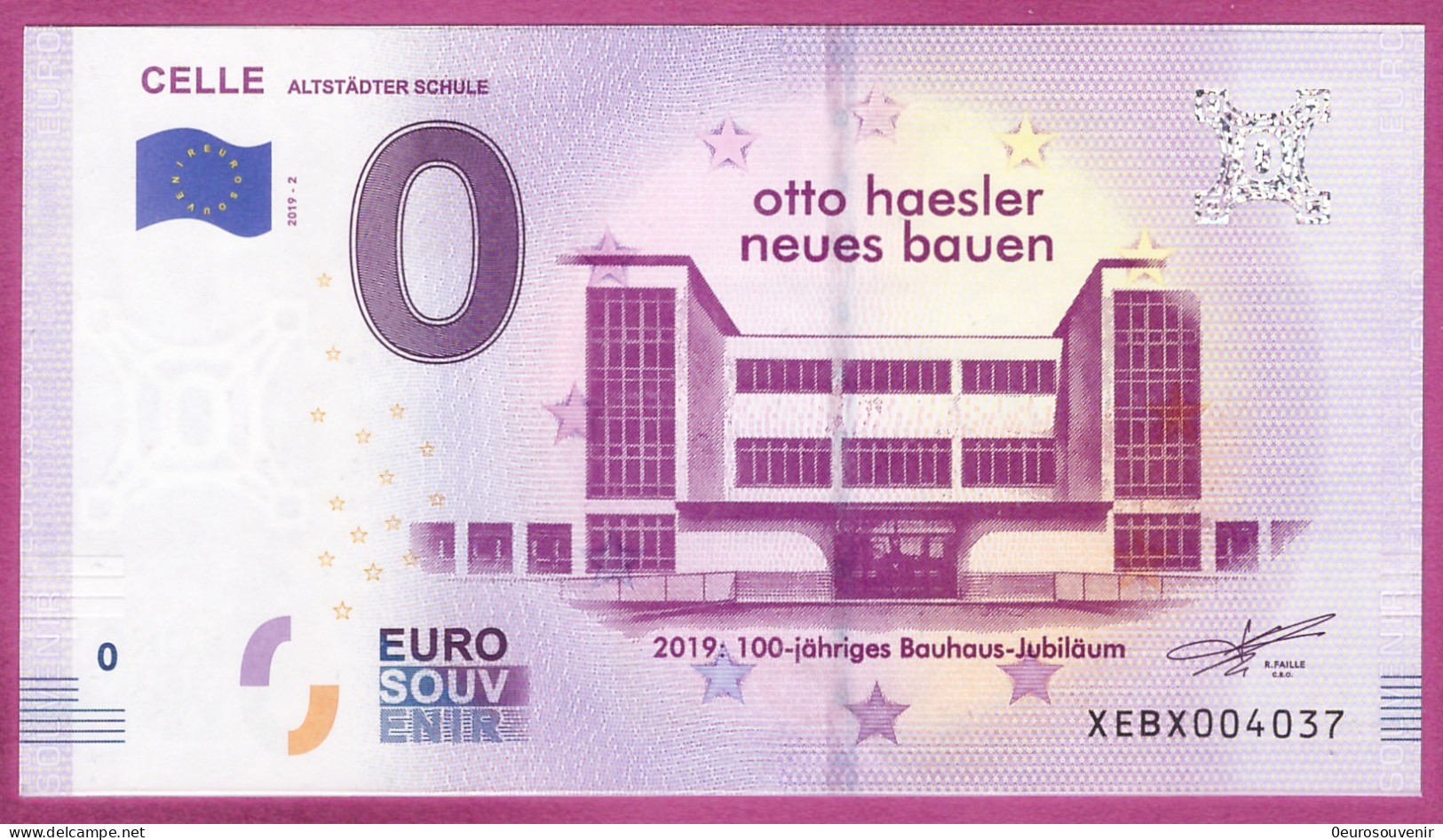 0-Euro XEBX 2019-2 CELLE - ALTSTÄDTER SCHULE - Private Proofs / Unofficial