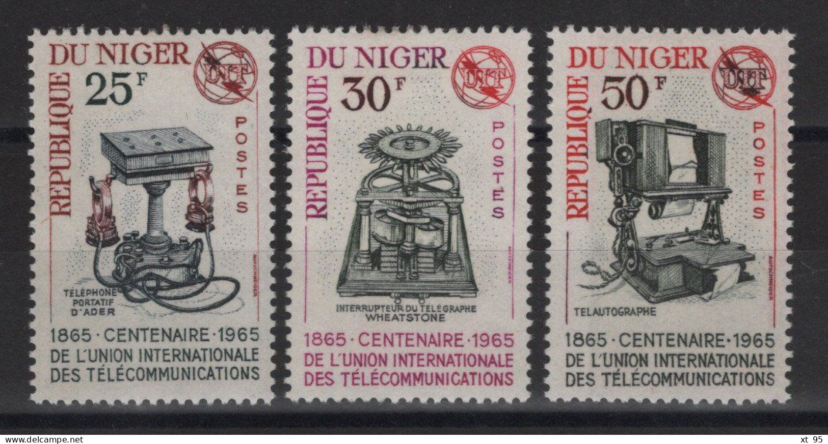 Niger - N°162 à 164 - Telecommunication - * Neufs Avec Trace Charniere - Cote 3.60€ - Niger (1960-...)