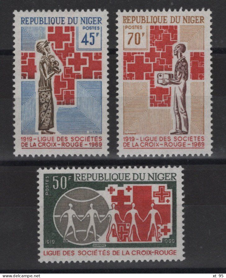 Niger - N°220 à 222 - Croix Rouge - * Neufs Avec Trace Charniere - Cote 4€ - Niger (1960-...)