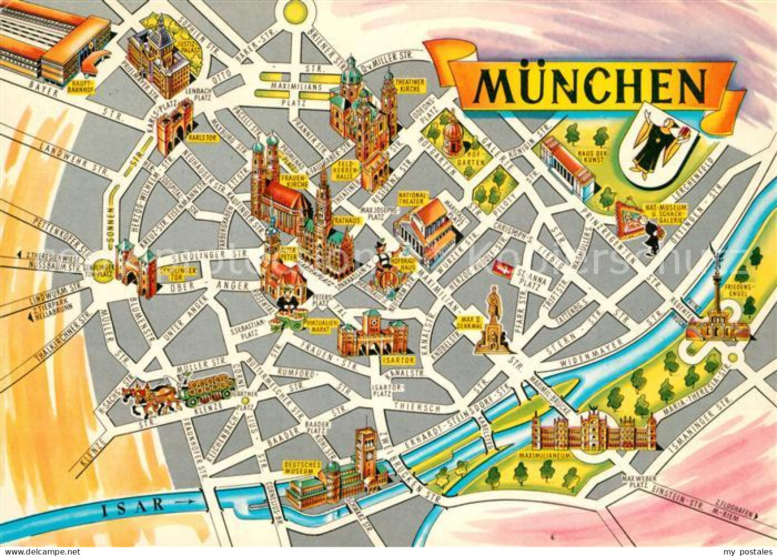 73174862 Muenchen Stadtplan  Muenchen - Muenchen