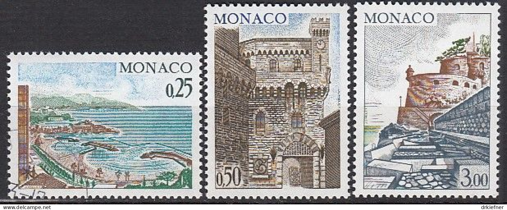 MONACO  1148-1150,  Postfrisch **, Ansichten, 1974 - Ungebraucht