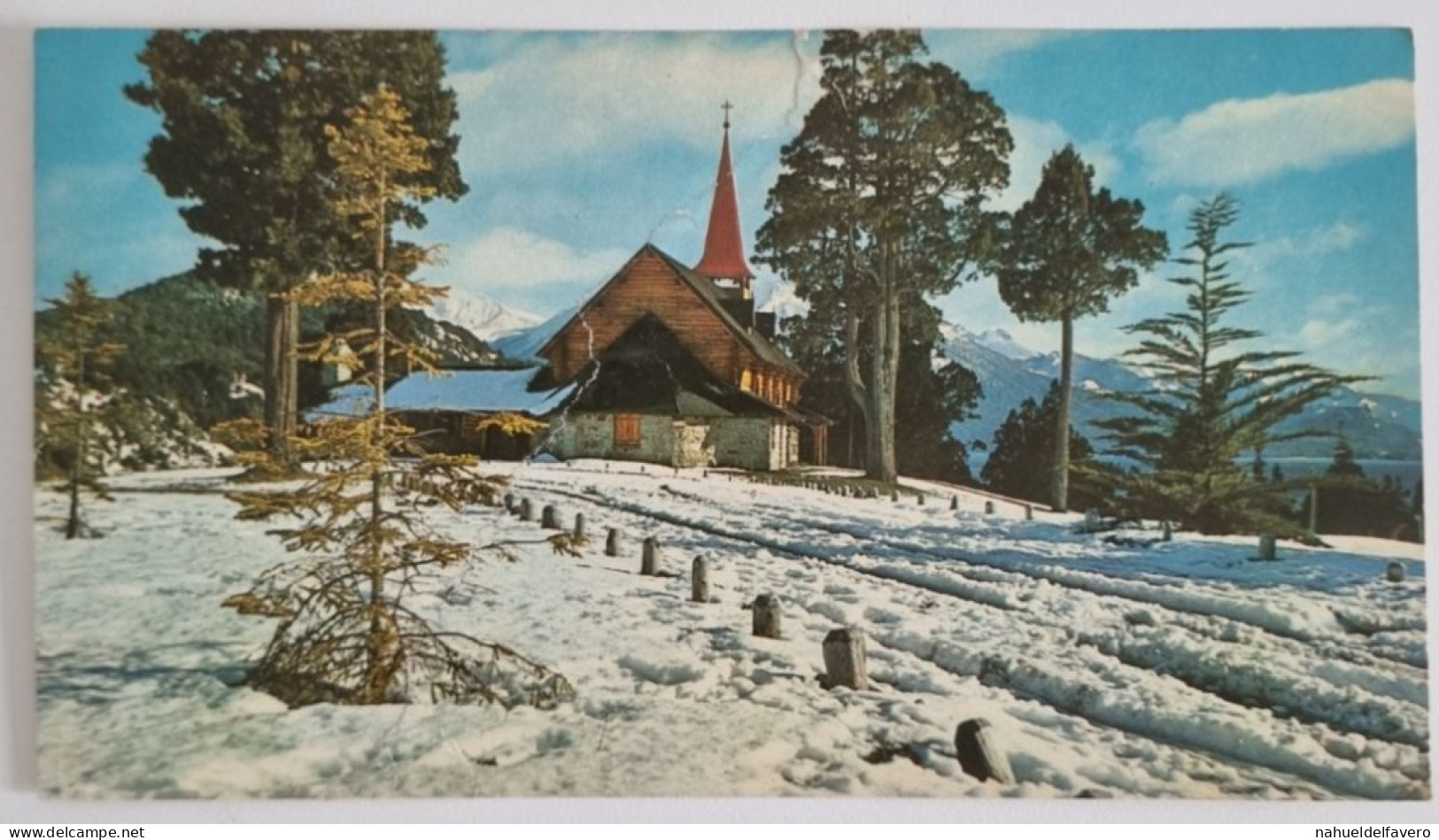 CPA Non Circulée - 18 Cm X 10 Cm - ARGENTINA - BARILOCHE, VISTA INVERNAL DE LA CAPILLA DE LLAO LLAO 1974 - Argentine