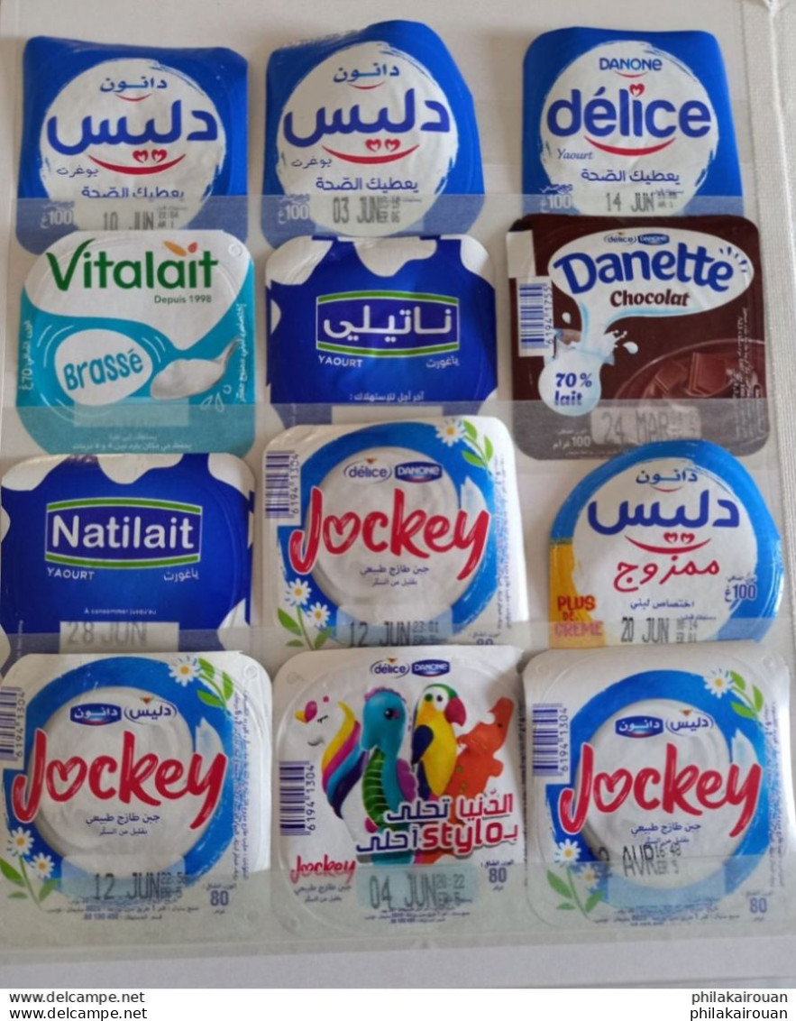 Lot De 12 Opercules De Yaourt Tunisie - Milk Tops (Milk Lids)