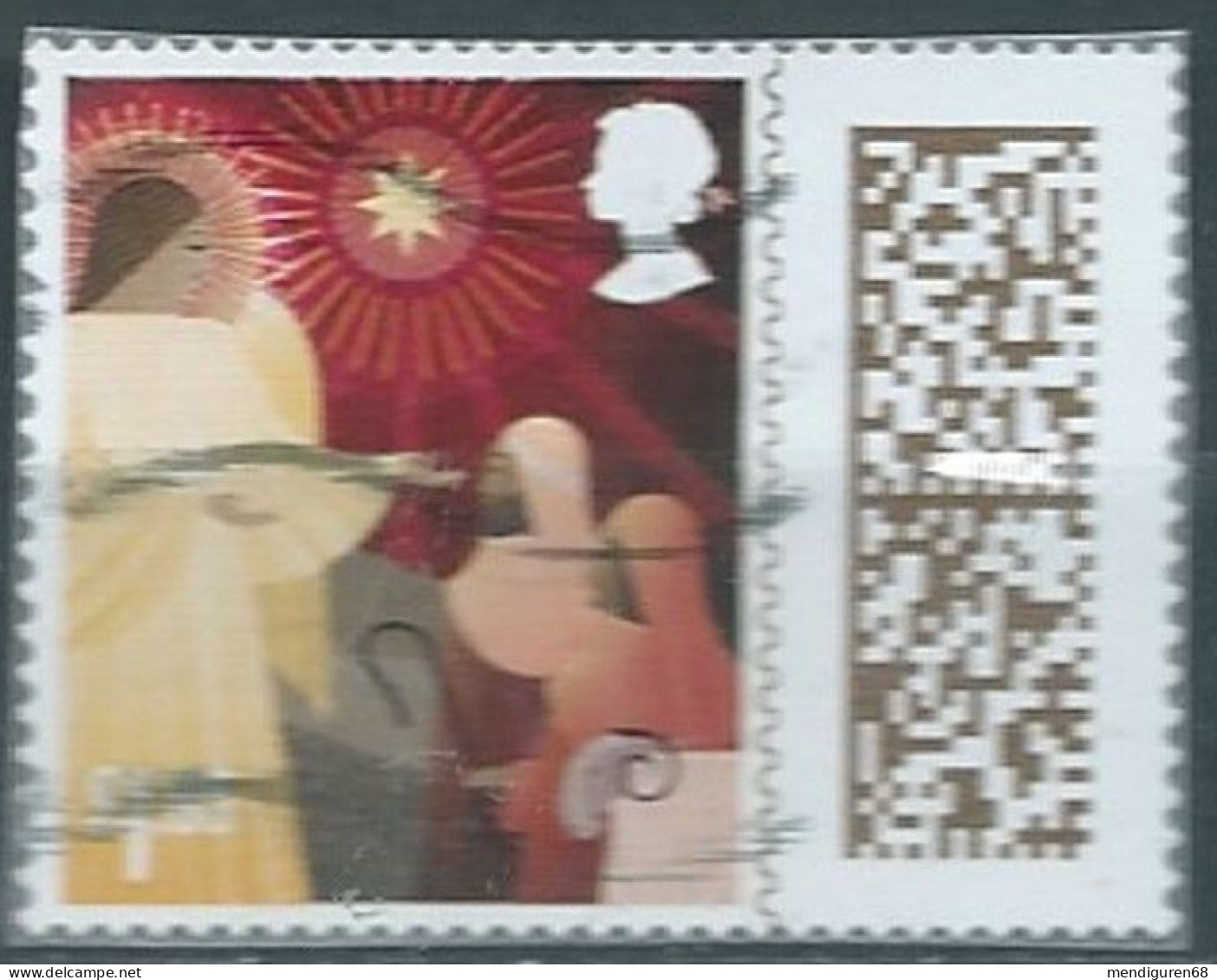 GROSSBRITANNIEN GRANDE BRETAGNE GB 2022 CHRISTMAS £1.85 USED ON PLASTIC SG 4736 MI 5072 YT 5463 SN 4297 - Used Stamps