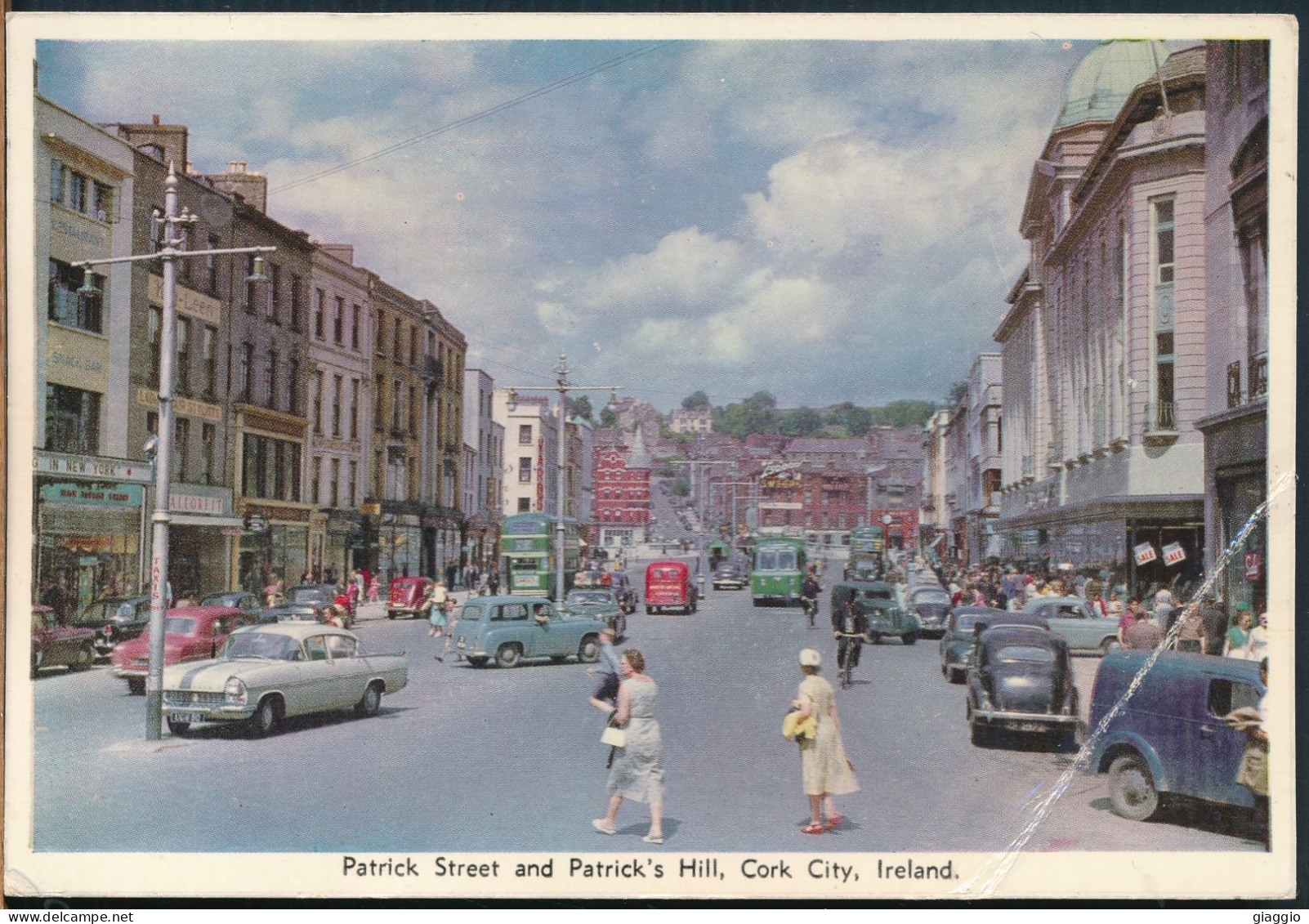°°° 30909 - IRELAND - CORK CITY - PATRICK STREET AND PATRICK'S HILL - 1963 With Stamps °°° - Cork