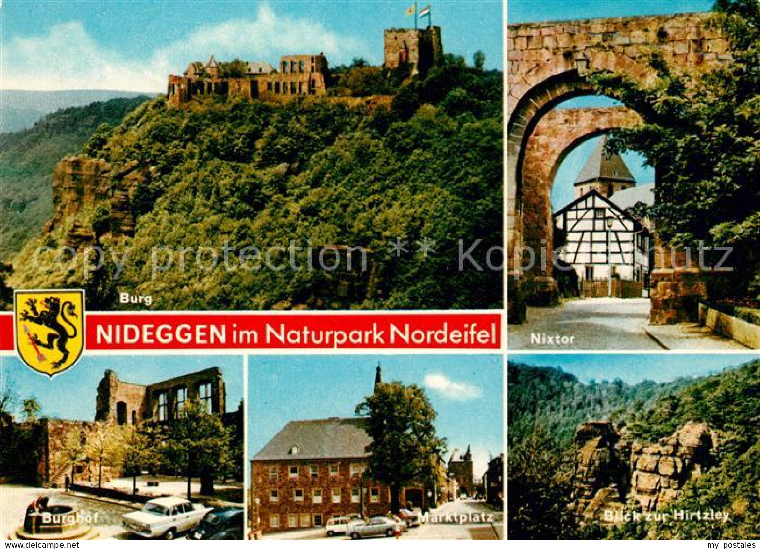 73174292 Nideggen Eifel Hirtzley Burghof Ruine Marktplatz Nixtor Nideggen Eifel - Other & Unclassified