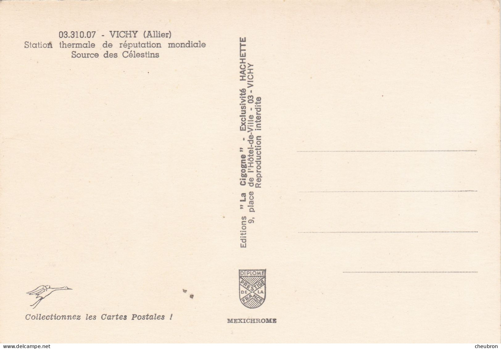 03. VICHY. CPSM. SOURCE DES CELESTINS . - Vichy