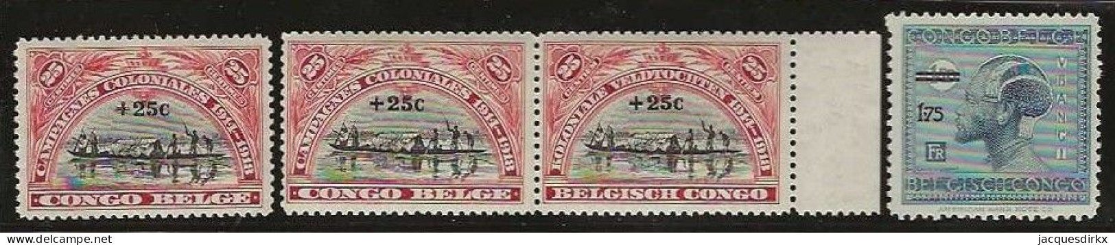 Congo   .   OBP    .   4 Zegels     .    **      .  Postfris  .   /   .   Neuf Avec Gomme Et SANS Charnière - Unused Stamps