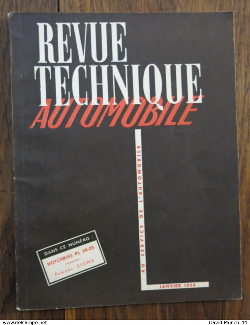 Revue Technique Automobile # 93. Janvier 1954 - Auto/Motorrad