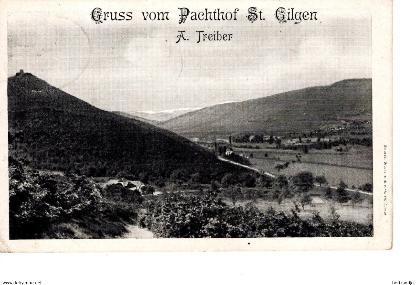 Gruss Vom Pachthof Saint Gilgen (Coin Bas Droit Pli) - St. Gilgen