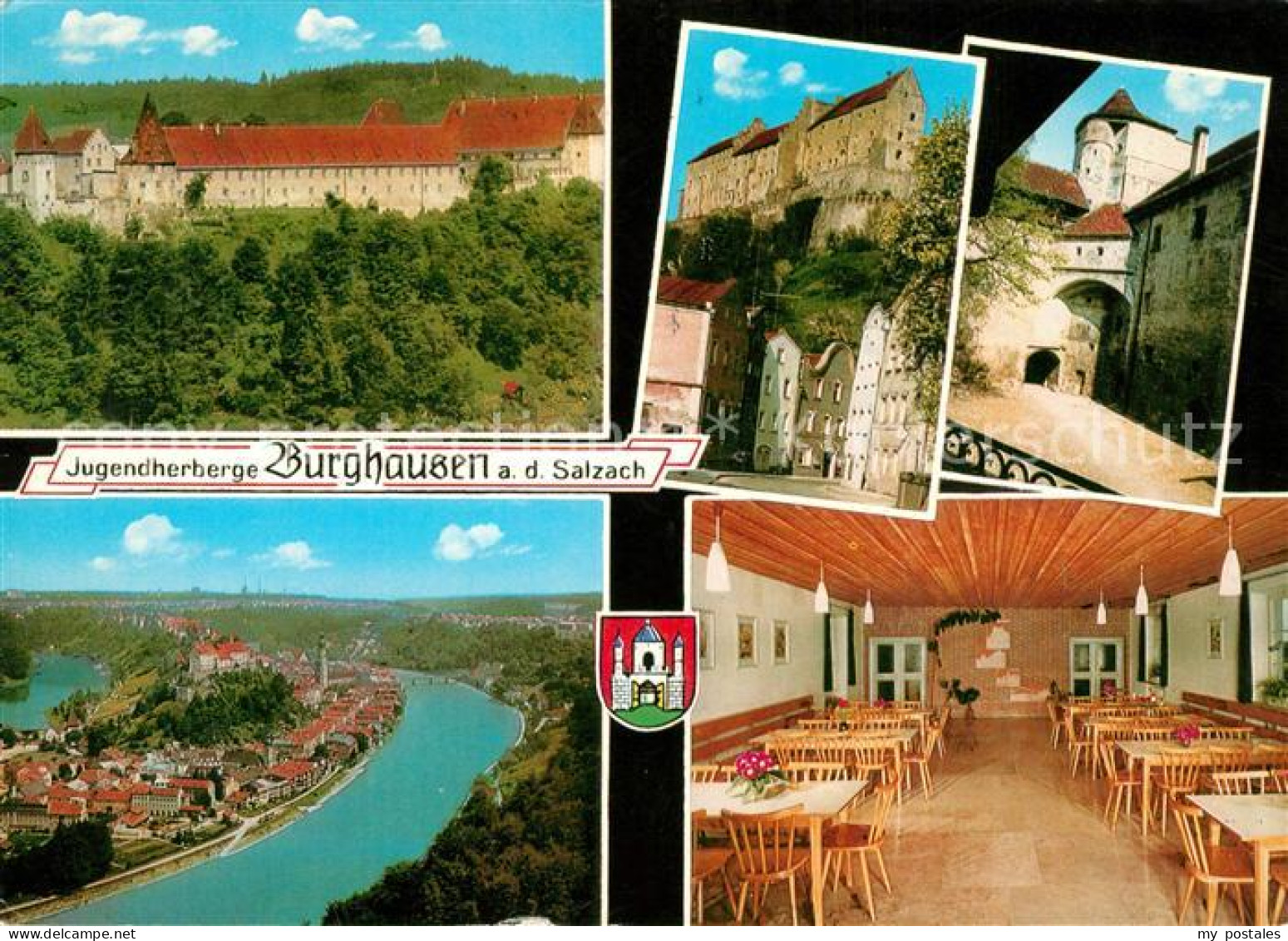 73174121 Burghausen Salzach Jugendherberge In Der Burg Stadtpanorama Burghausen  - Burghausen