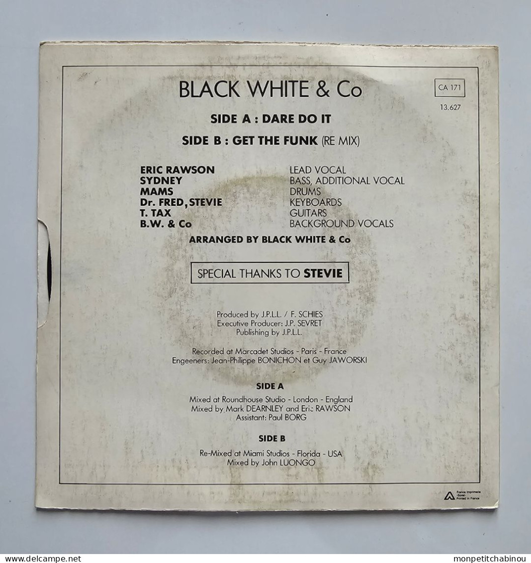 45T BLACK WHITE & Co : Dare Do It - Autres - Musique Anglaise