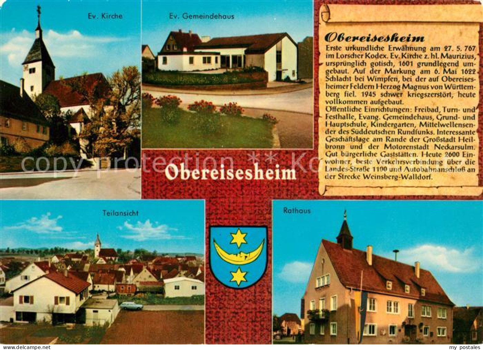 73173877 Obereisesheim Kirche Gemeindehaus Rathaus Obereisesheim - Neckarsulm