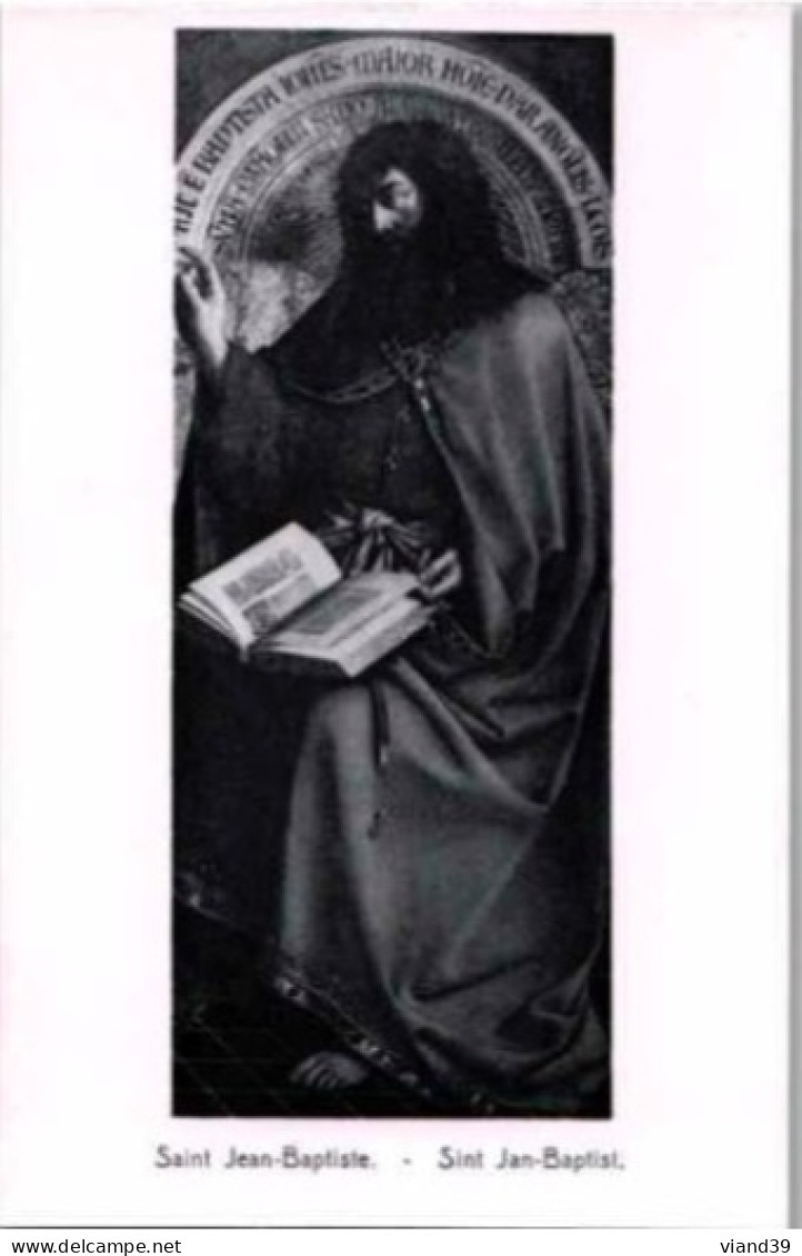 GAND.  -  Cathédrale Saint Bavon " L'Agneau Mystique" Par H. Et J. Van Eyck. : St Jean Baptiste - Gent