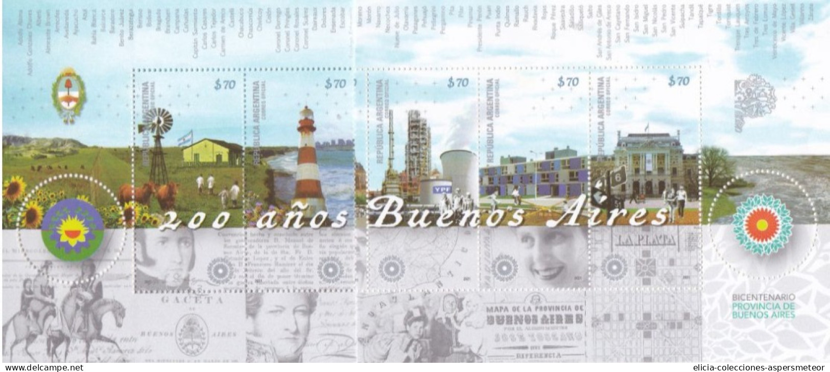 Argentina - 2021 - 200 Years Of Buenos Aires - MNH - - Neufs