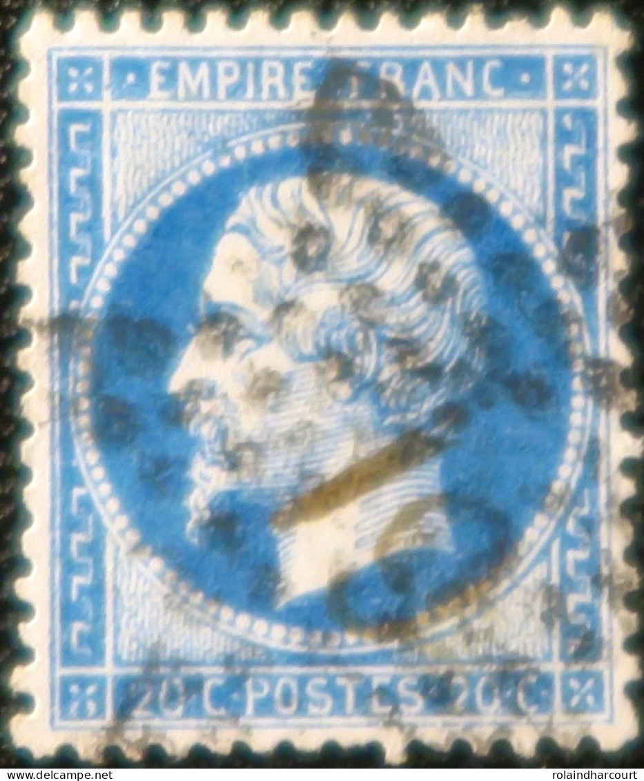 R1311/3128 - FRANCE - NAPOLEON III N°22 - ETOILE N°19 De PARIS - 1862 Napoleon III