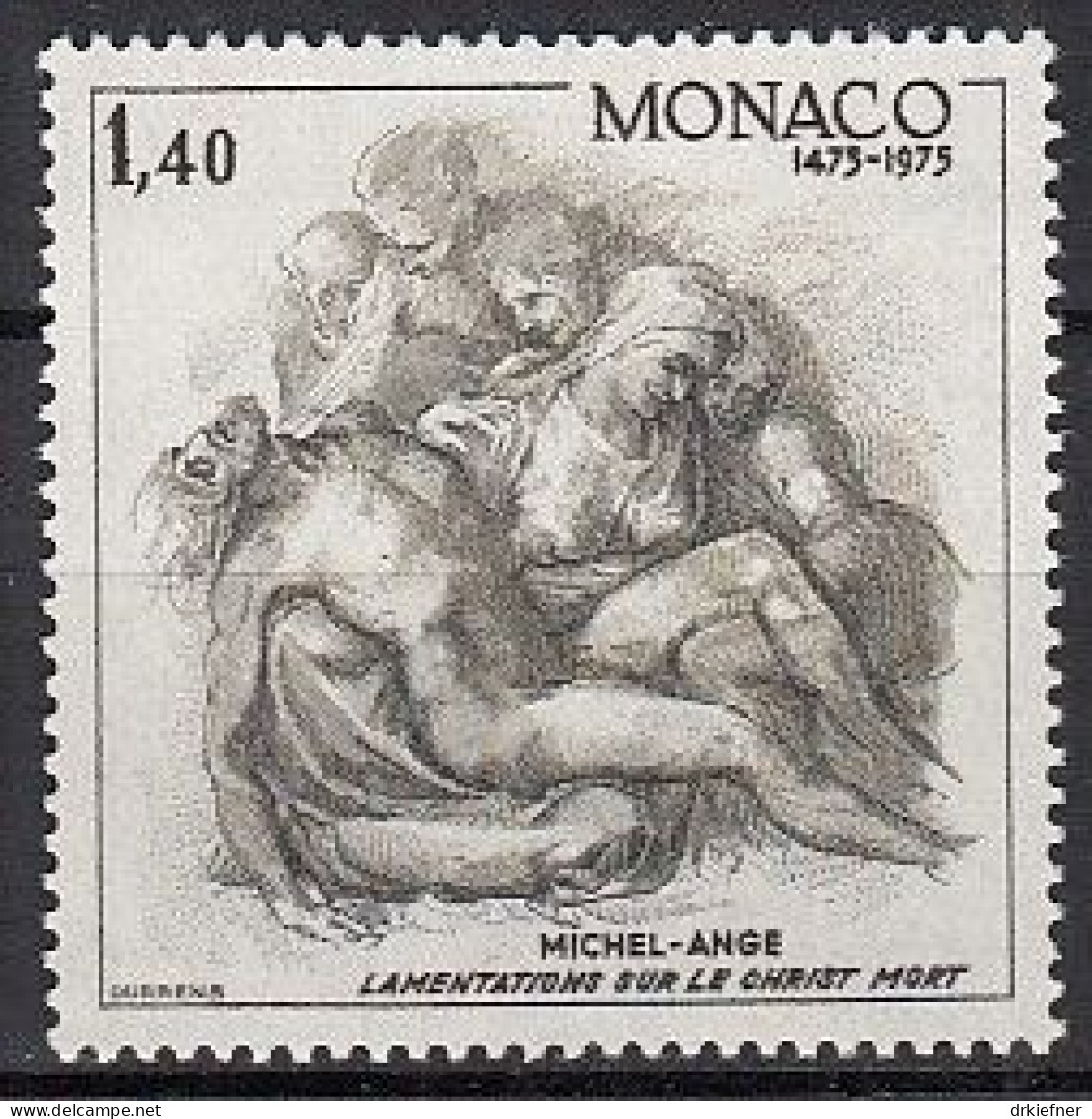 MONACO  1188,  Postfrisch **, Michelangelo, 1975 - Unused Stamps