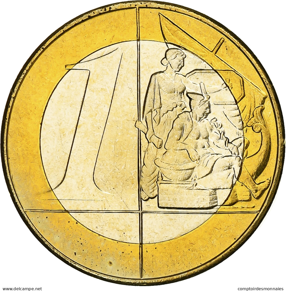 Sainte-Hélène, Euro, Fantasy Euro Patterns, Essai-Trial, BE, Bimétallique - Essais Privés / Non-officiels