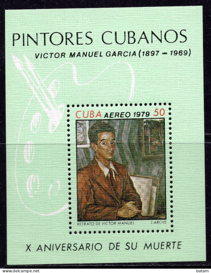 Cuba 1979 - Victor Manuel Garcia - Painter - Art - MNH Souvenir Sheet - Ongebruikt