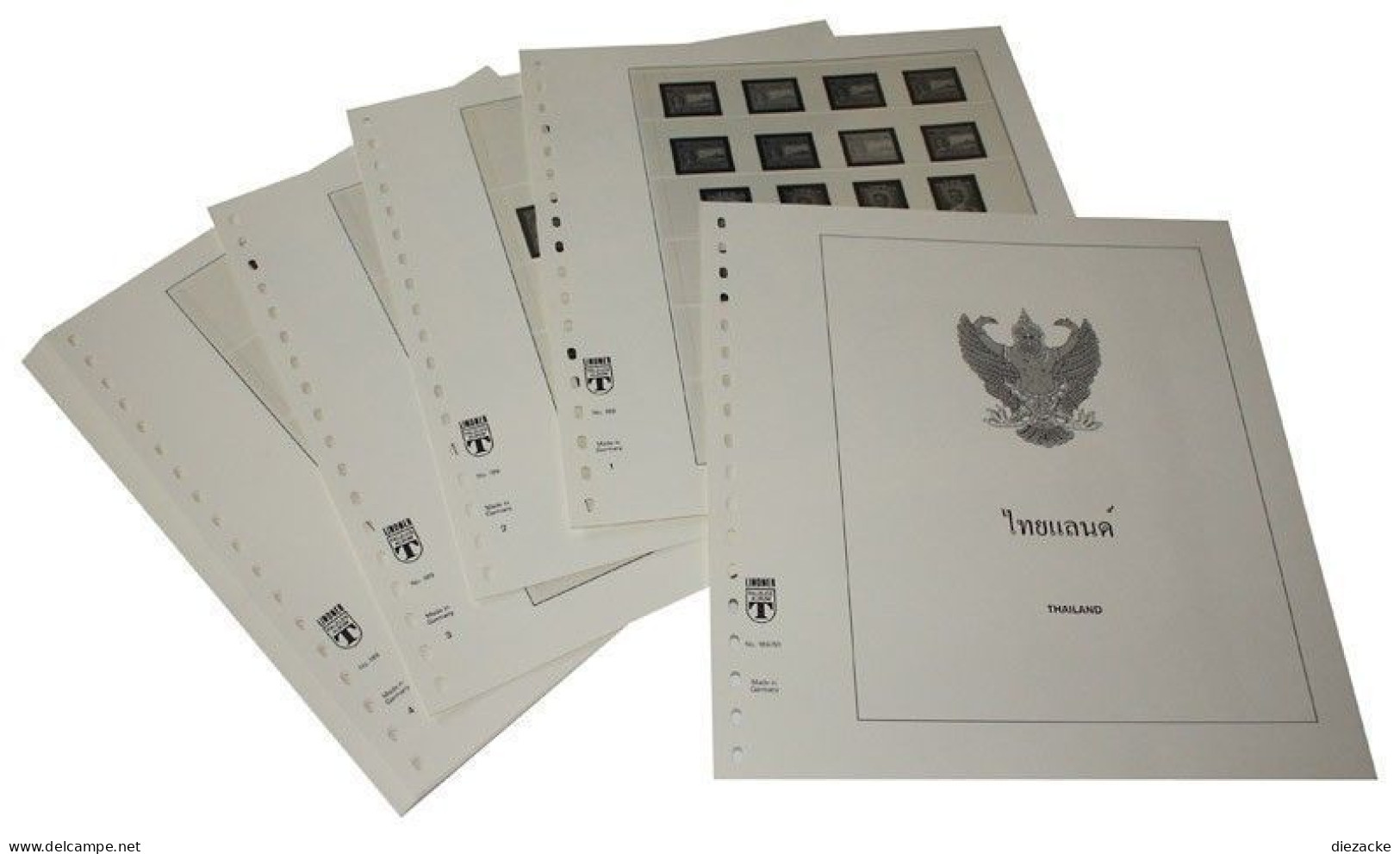 Lindner-T Thailand 1992-1994 Vordrucke 189-92 Neuware ( - Pre-printed Pages