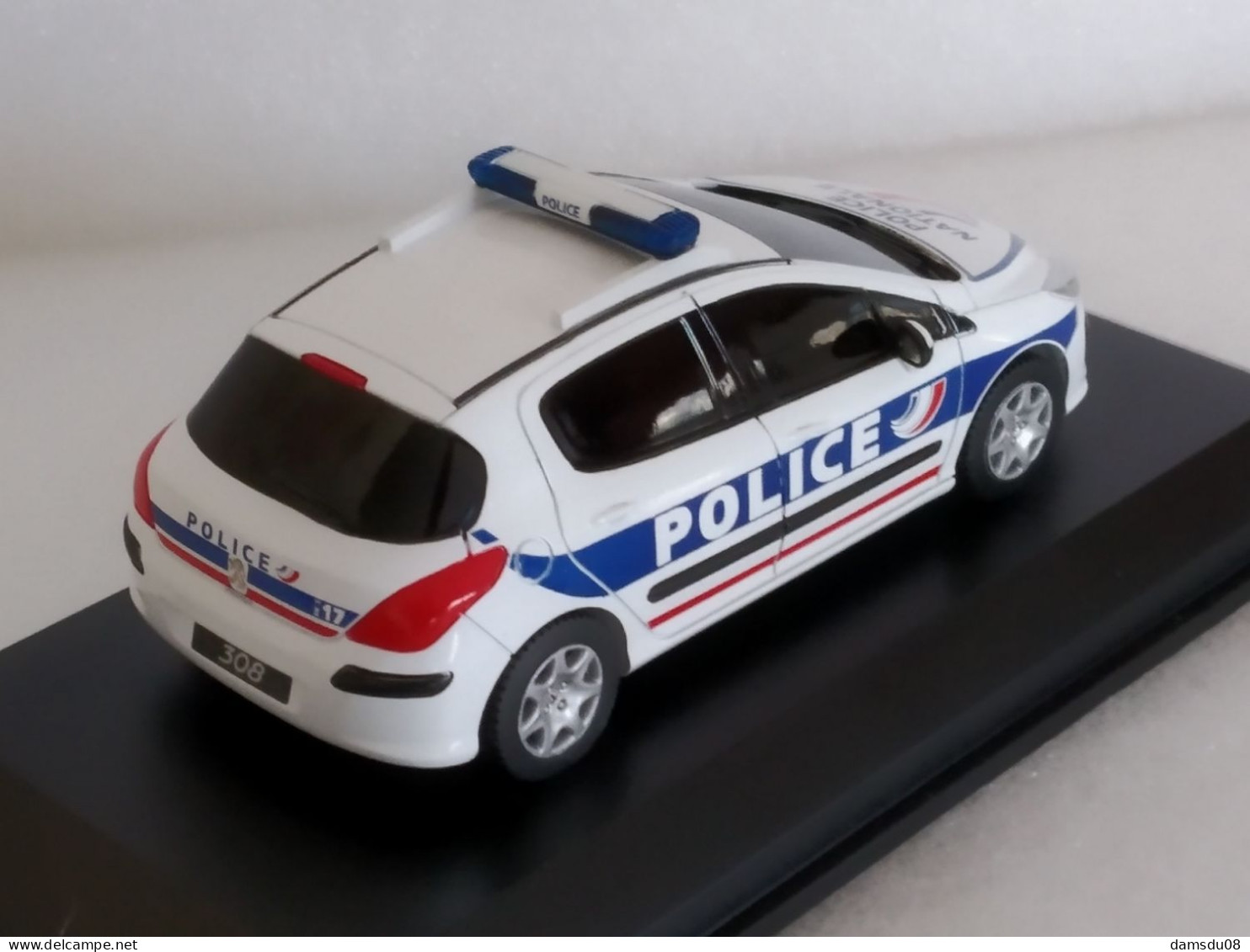 Provence Moulage Peugeot 308 Police Echelle 1/43 En Boite Vitrine Et Surboite Carton - Andere & Zonder Classificatie